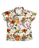 Retro 70S Floral Button Up Shirt