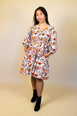 Cora Mini Dress - Retro 70s Floral