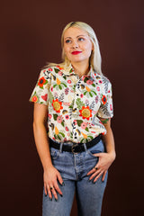 Simone Top - Retro Garden