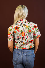Simone Top - Retro Garden
