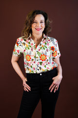 Simone Top - Retro Garden