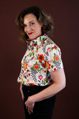 Simone Top - Retro Garden