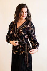 Winona Wrap Top - Coco Bloom