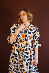 Audrey Midi Dress - Sunflower