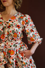 Cora Mini Dress - Retro 70s Floral