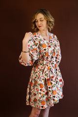 Cora Mini Dress - Retro 70s Floral