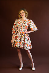 Cora Mini Dress - Retro 70s Floral