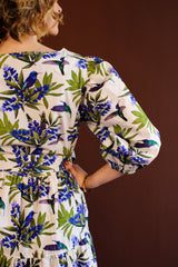 Cora Mini Dress - Hummingbird Bluebonnets