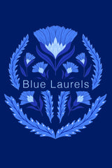 Zaha Shirt Dress - Blue Laurels
