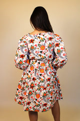 Cora Mini Dress - Retro 70s Floral