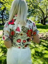 Simone Top - Retro 70S Floral