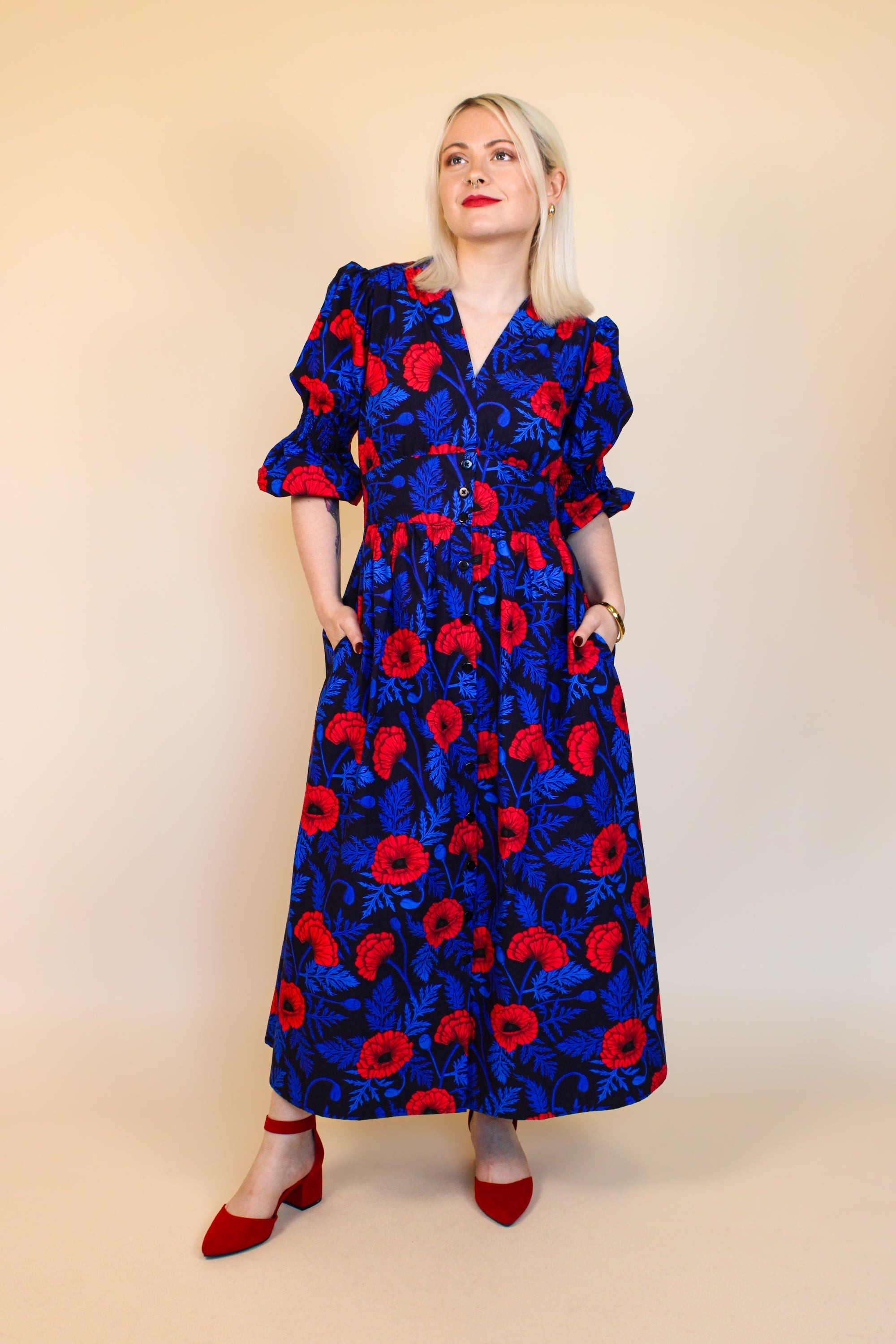 Audrey Midi Dress - Red Poppy XL Audrey Midi Dress - Red Poppy XL