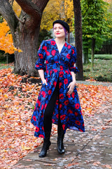 Audrey Midi Dress - Red Poppy