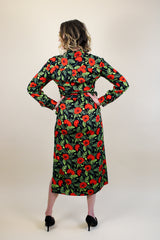 Zaha Shirt Dress - Orange Poppies