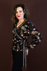 Winona Wrap Top - Coco Bloom