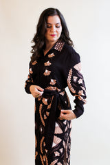 Zaha Shirt Dress - Brown Laurels
