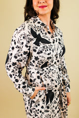 Zaha Shirt Dress - Starling Bird