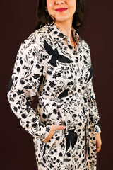 Zaha Shirt Dress - Starling Bird