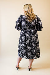 Audrey Midi Dress - Starling Black