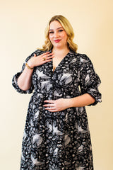 Audrey Midi Dress - Starling Black