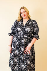Audrey Midi Dress - Starling Black