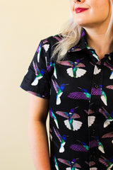 Simone Top - Hummingbirds