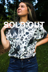 Simone Top - Starling Bird (Satin)