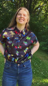 Poison Frogs Button Up Shirt